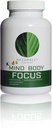 Kids Mind Body Fokus 124; Natural Nootrop Brain Supplement for Focus, Memory og Mood Support - Mental Klarhed, Koncentration og Kognitiv Performance med Mucuna, Bacopa, Rhodiola Phosphatidylcholin