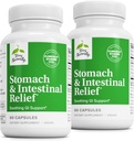 Terry naturligt stomach & intestinal relief - supplement til støtte fordøjelsessygdomme & intestinal lining - aids mod lejlighedsvis fordøjelsesbesvær til Soothe stomach - 60 kapsler (2 pakker)