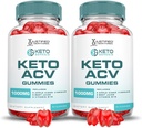 Justified Laboratories (2 Pack Keto Genesis Keto ACV Gummies Formel 1000MG Keto Genesis Keto Gummies Apple Cider Vinagar Formuleret med Pomegranate Beet Juice Powder B12 Vegan Non GMO 120 Gummys