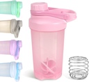 D.Y.A 16oz Shaker Bottle Leak Bevis Sports Shaker Cups for Protein Shakes Shaker Bottle for Pre Workout og rejser til gå BPA gratis & Easy Clean Protein Shaker Bottle, Pink