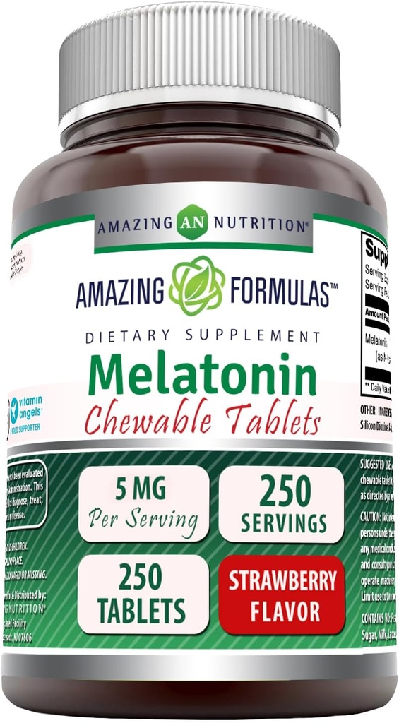 Amazing Formulas Melatonin Chewable Supplement Note 124; 5 Mg Per Serving