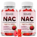 NAC gummier til børn og voksne, N Acetyl cystein 1000mg NAC supplement til antioxidanter & immunstøtte, Lung & Lever sundhed, Raspberry Flavor 120 Tæl