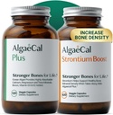 AlgaeCal - Bone Builder Pack til Knoglevægtøgning, klinisk understøttet Plant baseret Calciumsupplement & Strontium, Vitamin K2 (100mg), D3 (1600 IE), Magnesium & 16 Væsentlige næringsstoffer