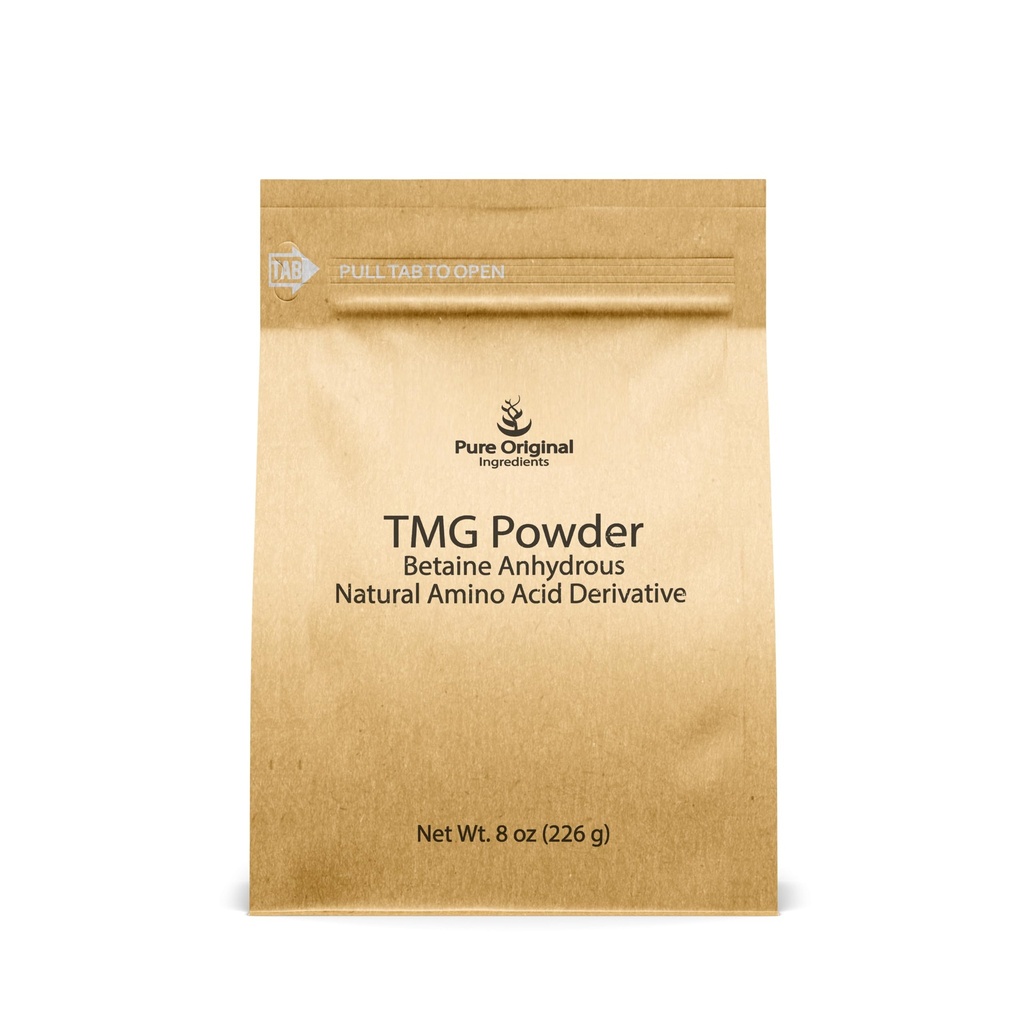 PURE ORIGINALSKE INGREDIENSER Trimethylglycin, TMG Powder, Vegan, Gluten Free (8 Ounce)