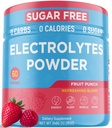 Keto Vitals Keto Electrolytes Powder Dex124; Keto- venlige Elektrolyter med Kalium, Magnesium, Natrium, Calcium Dex124; Electrolytes Sugar Free