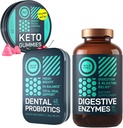 WILD FUEL Dental Probiotika, Keto Gummies med MCT Oil og fordøjelsesenzymer Bundle