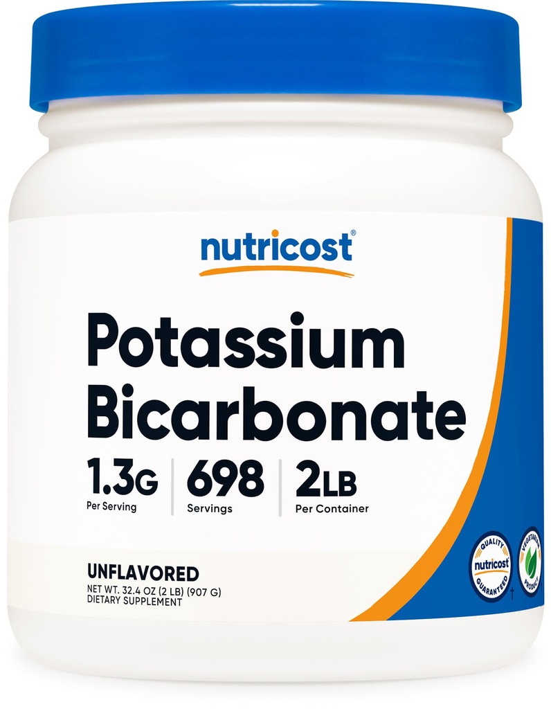 Nutricost Kalium Bicarbonat Pulver 2 LB - Gluten Free, Non- GMO
