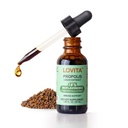 Lovita Bee Propolis Liquid Extract 500mg, 5: 1 Resin Drops med 18% Bioflavonoider, Alkoholfri Antioxidant, Immunstøtte & Halsen Lindrende, Glutenfri, Non- GMO, 1 Fl Oz (30 ml), 30 dages forsyning