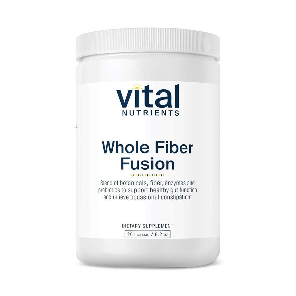 Vital Nutrients - Whole Fiber Fusion Powder - Naturlig kilde til kostfibre - Vegetarisk - 261 Bedste