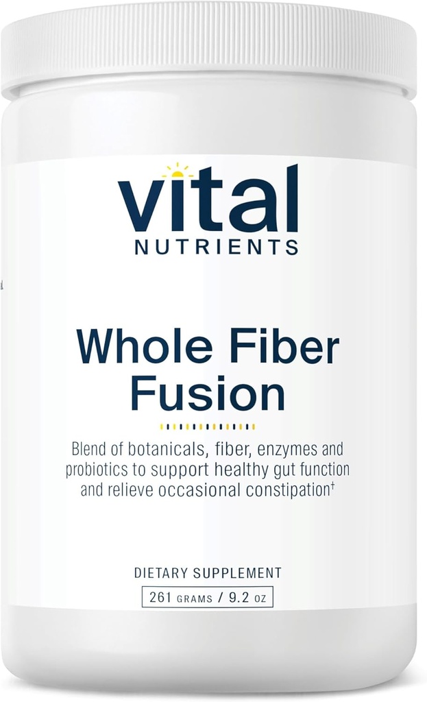 Vital Nutrients - Whole Fiber Fusion Powder - Naturlig kilde til kostfibre - Vegetarisk - 261 Bedste