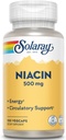 SOLARAY Niacin 500 mg, vitamin B3
