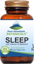 Naturlig søvn med Økologisk Valerian, Kamille, Passionsblomst, Skullcap, Melatonin, Humle & Mere - 60 Veganske kapsler