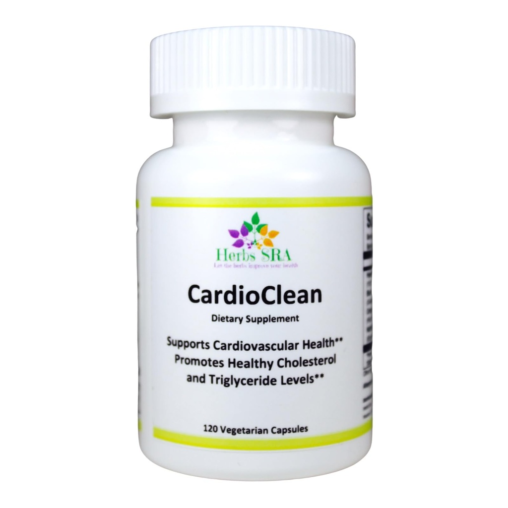 CARDIOCLEAN Optimal Cardiovaskulær Support - Heart Health Supplement med naturlige ingredienser, Understøtter blodgennemstrømningen, Lavet i USA