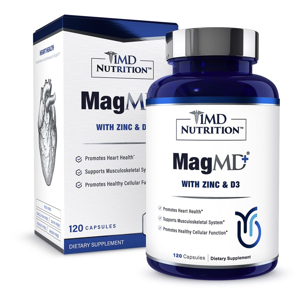 1MD Nutrition MagMD Plus - Magnesium med Zink & D3