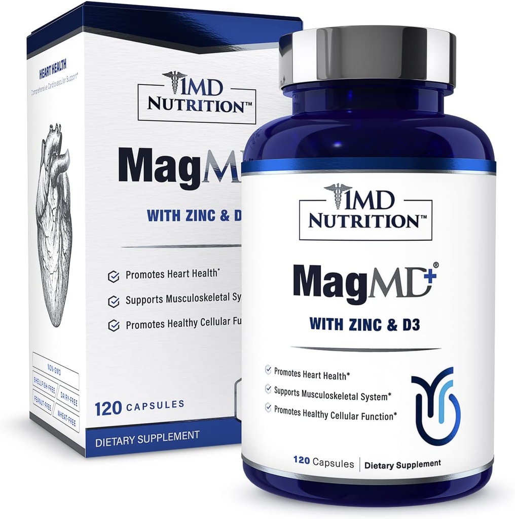 1MD Nutrition MagMD Plus - Magnesium med Zink & D3