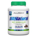 ALLMAX ISONATURAL Whey Protein Isolate, Chokolade - 5 LB - 27 Bedste Protein Per Scoop - Zero Fat & Sugar - 99% laktosefri - med Prebiotika - Ingen kunstige smagsstoffer - Ca. 73 Servering