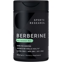 Sportsforskning Berberine tillæg med kokos olie - Herbal & Ayurvedic Metabolic Health Support - Berberine 500mg, 90 Softgels - Glutenfri, ikke-GMO Berberine pulver