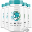 (5 Pack) Cleartone piller - Official Formel - Cleartone Tinnitus hørelse piller, Clear Tone piller hørelse Relief Maksimal styrke Formel Clear Tone Advanced Vitamin supplement (300 kapsler)