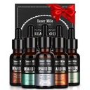 ISNER MILE Beard Oil Kit til mænd Conditioner: Cedarwood Sandalwood Sage Orange undufted, Mustaches Seley Moisturizing, Valentines Gaver til ham Mand, Fædre Fødselsdagsgaver til far Mænd Kæreste