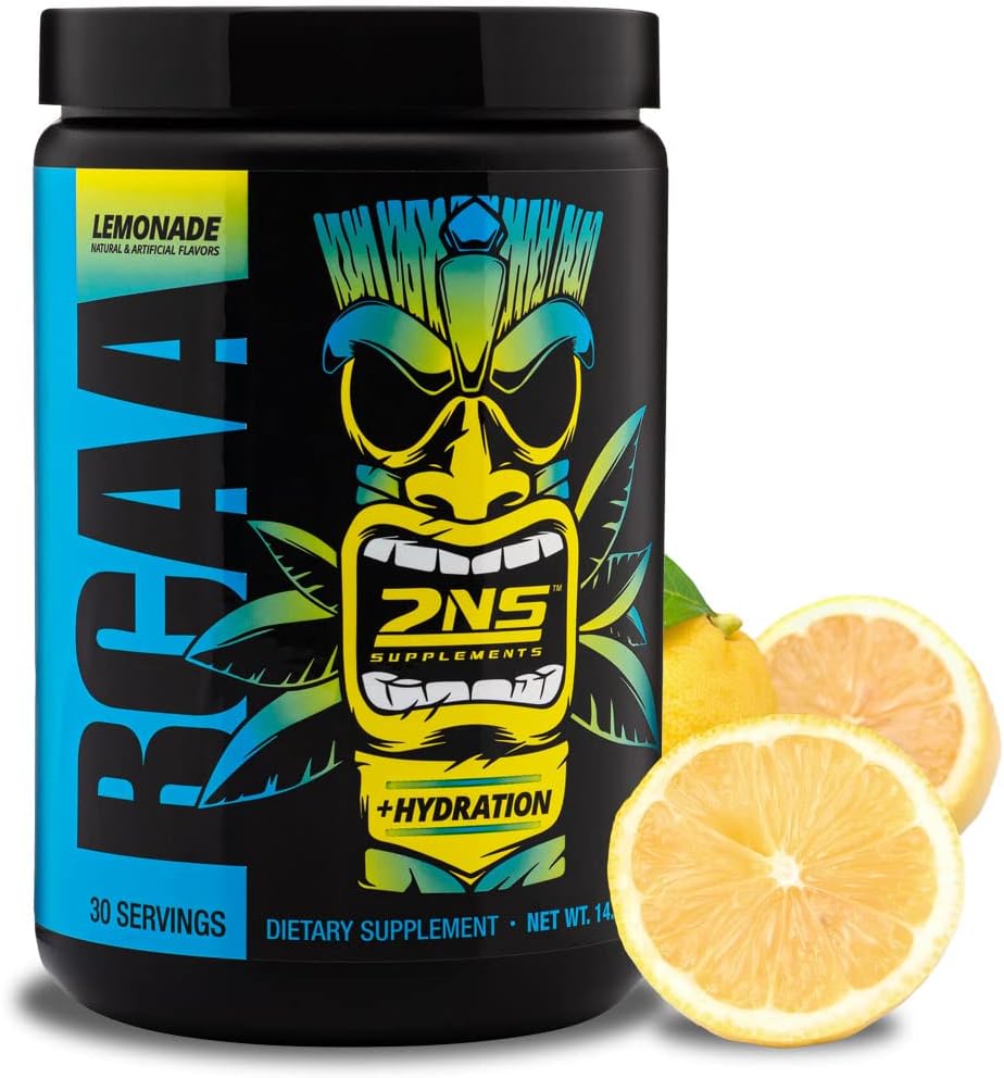 2. Nature Supplements - BCAA Lemonade, 30 Servering, 14.4 Oz - 9 G Forgrenet kæde Aminosyrer - Understøtter muskelvækst, Inddrivelse & Endurance - Repromises Electrolytes - Ingen sukkerarter eller farver tilføjet