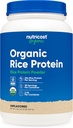 Nutricost Organic Rice Protein Powder (2 LB) - Gluten- Free, Non- GMO (fra Brown Rice)