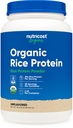 Nutricost Organic Rice Protein Powder (2 LB) - Gluten- Free, Non- GMO (fra Brown Rice)