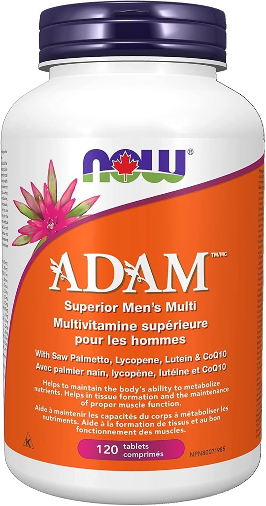 Now Foods Adam Men 's Multi 2 / Dag 120Tab, 120 CT