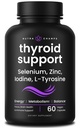 NutraChamps Thyroid Support & Adrenal Support Supplement 2- in-1 Formel med jod & Ashwagandha for energi, Metabolisme, Focus, Adrenal Træthed & Stress Relief, Cortisol Balance for kvinder & mænd