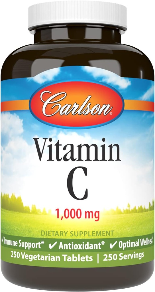 Carlson - C-vitamin 1000 mg, 250 Tæl