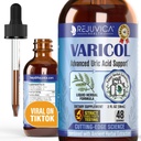 Varicol - Urisyre Support Liquid Drops - Komfortabel Joint & Nyre Support med Tart Cherry, Chanca Piedra, Selleri Seed + Ginger Extract Complex - Vegan, Sugar- Free Supplement - 2 fl oz