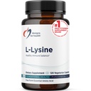 Design for sundhed L- Lysin HCL piller 1500mg - Aminosyre lysine hydrochlorid næringstilskud til voksne - immunforsvar + ben sundhedsstøtte - Vegan + non-GMO (120 kapsler)