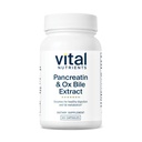 Vital Nutrients Pancreatin & Ox Bile Extract 500mg * 124; Natural fordøjelsesenzymer til kvinder & mænd; 124; Understøtter fordøjelse af protein, fedt, og kulhydrater *