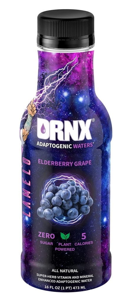 DRNX 12 Pack Adaptogen Waters Complete Hydration Enhanced Driving - Zero Sugar - 5 kalorier - Super Urter, B & D Vitaminer, Antioxidanter, Keto Friendly, All Natural (Variety Pack)