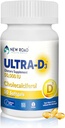 New Road Health Supply, High- Potency Vitamin D3 50.000 IE, Once- Weekly Softgel, Supports Bone, Tænder og immunforsvar, Easy- to- Swallow, Gluten- Free, 50 Greve
