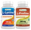 Bedste Naturals L- Lysin 1000mg & L- prolin 500 mg