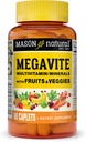 MASON NATURAL Vitamin Megavite Frugt og grøntsager Mineral formel, 60 Greve