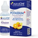 ALKAZONE Liquid Kalium + - 124; Flydende Kosttilskud har hurtigere Absorption Rate 124; Koncentreret • 124; Nemmeste måde at tage Kalium • 124; Smagløs Flavorless • 124; 1,25 Oz, Clear, Pack of 1