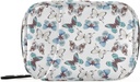 Naanle Blue Butterfly 7 Day Pill Case Rejser Organizer med lynlås taske - Bærbar Weekly Case - Kompakt størrelse for vitamin supplement Holder
