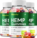 Reviv Hamp - med Hamp Seed Extract RevivHemp Gummies Tinnitus Herbal Supplement, Sundhed og Wellness Support, All Natural Reviv Gummy (3 Pack - 180 Gummies)