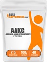 BulkSupplements.com AAKG Powder - Arginin AKG Supplement, nitrogenoxid supplement, Unflavored & Gluten Free, 2,5 g per Serving, 100g (3,5 oz) (pakning med 1)