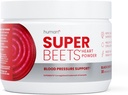 Humann SuperBeets Beet Root Powder - Non- GMO Beetroot Superfood - nitrogenoxid supplement til hjertets sundhed, cirkulation og blodtrykssupport - sort kirsebær, 30 Servere