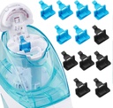 Silikone Saltvand Pods Refills Tilbehør Kompatibel med Nasal Care Nasal Vanding System - Gem saltvandskapper til nem drift (6 sort + 6 blå), nomal