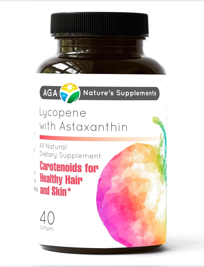 AGA Nature 's Supplements Lycopene med Astaxanthin 40 Softgel