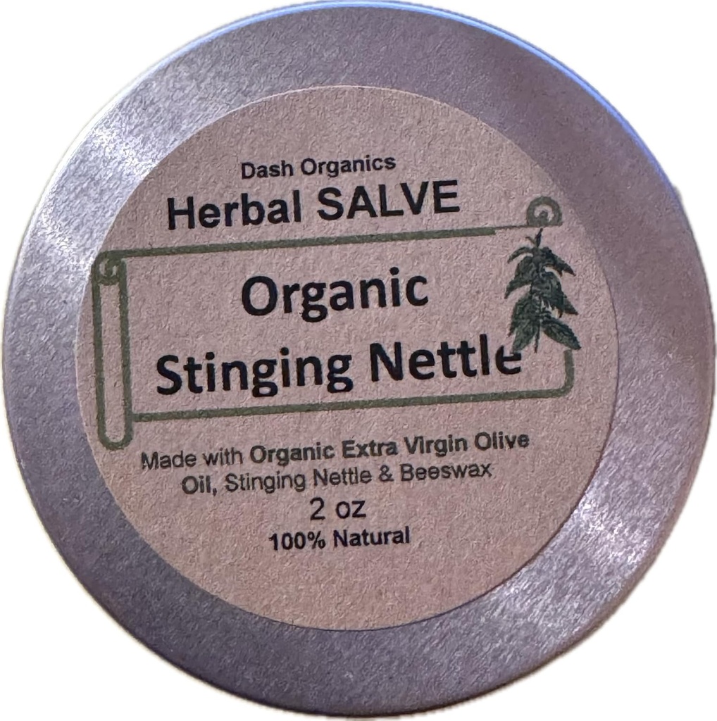Organic Stinging Nettle Salve be 124; 2oz be 124; Undufted be 124; Chemical and Presevative Free