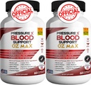Tryk X Blood Support OZ Max Blood Support Supplement - Advanced Formel PressureX Advanced Support Supplement, Tryk X Maksimal styrke Anmeldelser (2 pakke - 120 kapsler)
