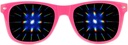GloFX Ultimate Diffraction Briller - Pink - 3D Prisme Rainbow Effect - Great Edm, Festival, Concert, Fyrværkeri, Julelys og Rave Tilbehør - Pink rammer