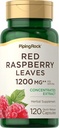 Piping Rock Red Raspberry Leaf Kapsler; 124; 1200mg • 124; 120 Piller • 124; Koncentrerede blade • 124; Ikke GMO, Gluten Free Supplement