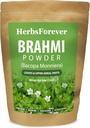 HerbsForever Brahmi Powder I 100% Pure Bacopa Monnieri I Natural Herbal Supplement - Non-GMO, Vegan, Gluten- Free I Supports Wellness - Premium Quality 454 GMS