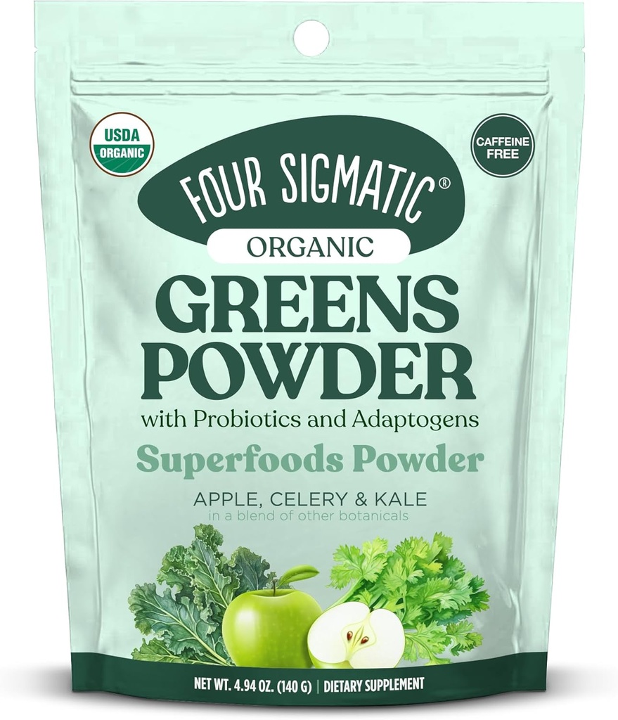 Fire Sigmatic Organic Green Powder 124; Greens Superfood Powder med Probiotika & Prebiotics