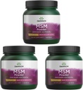 Swanson Premium brand MSM Powder - Ready- Mix & Unflavored 1 LB Pwdr 3 Pack